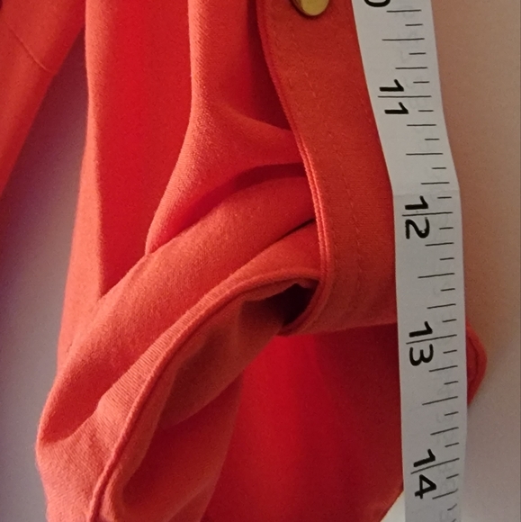 Pinkish red shirt dress with belt - Picture 5 of 6